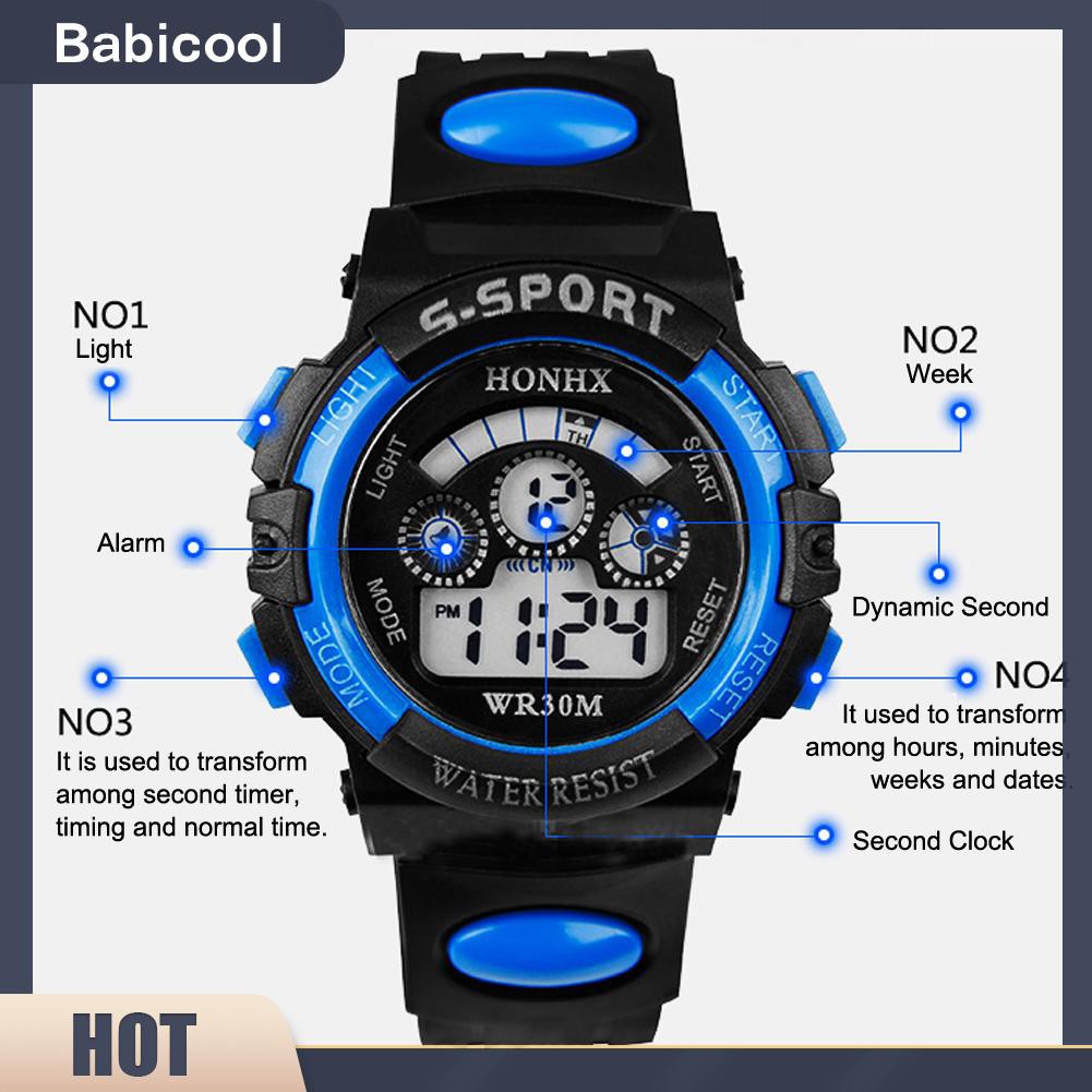 Đồng Hồ Điện Tử Đa Năng Chống Nước Cho Bé Trai | BigBuy360 - bigbuy360.vn