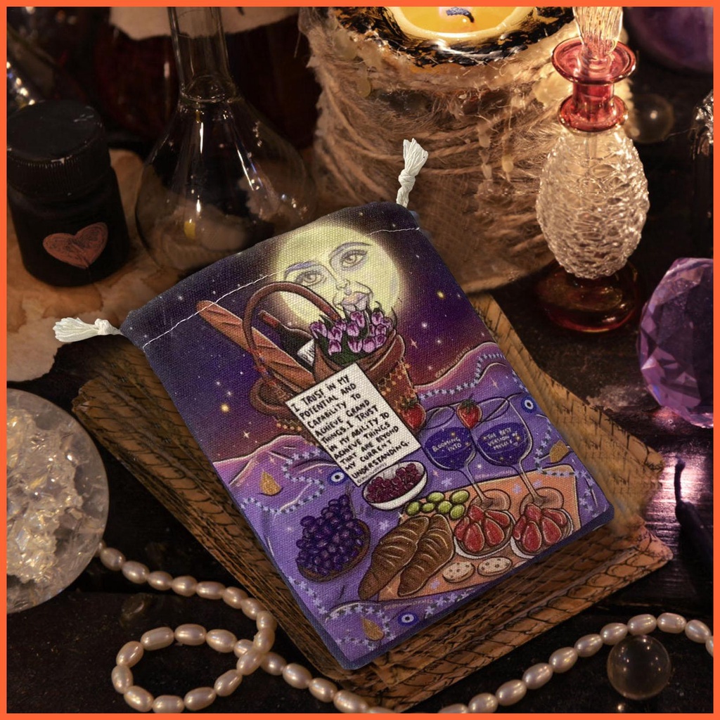 Túi Dây Rút Đựng Bài Tarot 5X7 Inch Tiện Dụng