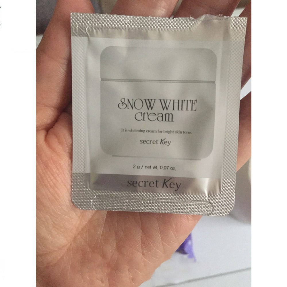 Gói Sample Kem Dưỡng Trắng Da Snow White Cream Secret Key 2g