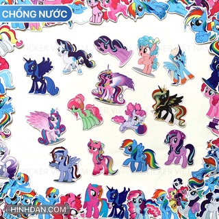 Sticker PONY Chống Nước dán trang trí Tủ, Kệ, Góc Học Tập, Nón Bảo Hiểm, Đàn Guitar, Vali, Laptop