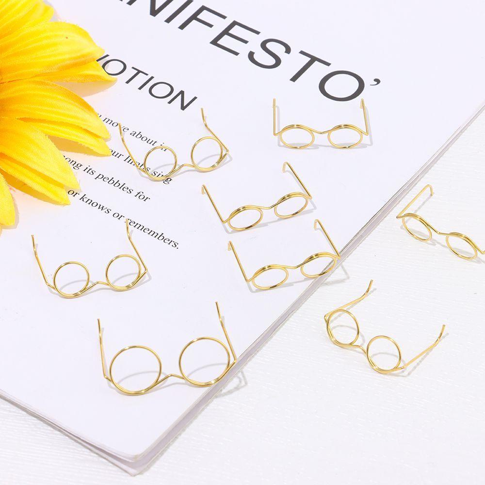 Set 10 Mắt Kính Gọng Tròn Mini Đồ Chơi Cho Bé