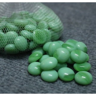 500g sỏi thủy tinh màu lá ngọc trang trí bể cá