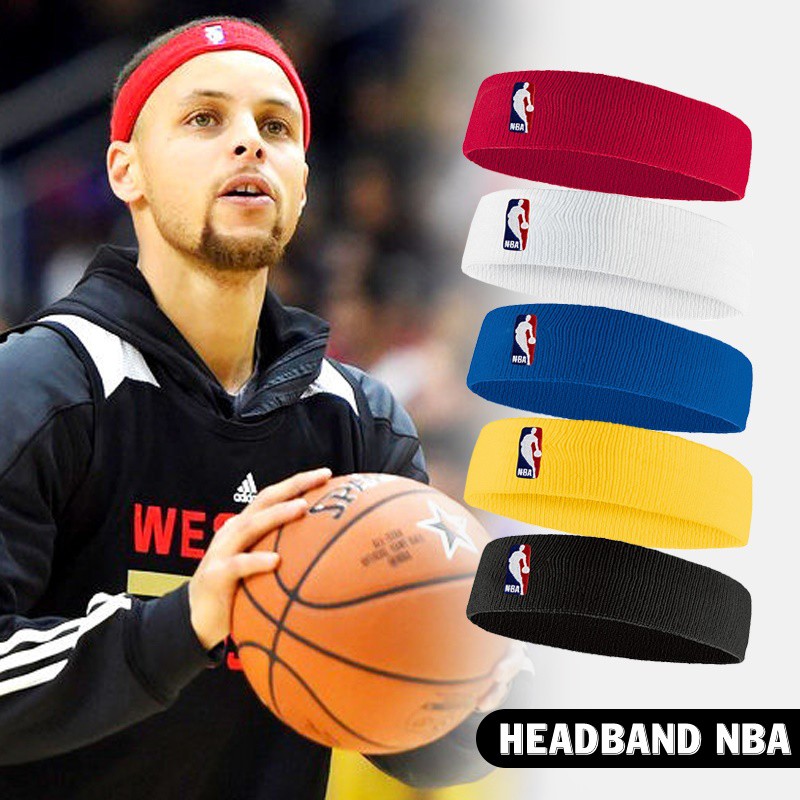 Headband NBA Băng Đô Bóng Rổ Băng Trán Thể Thao Dùng Tập Gym, Bóng Chuyền, Tennis, Cầu lông, Băng Đầu Thấm Chặn Mồ Hôi