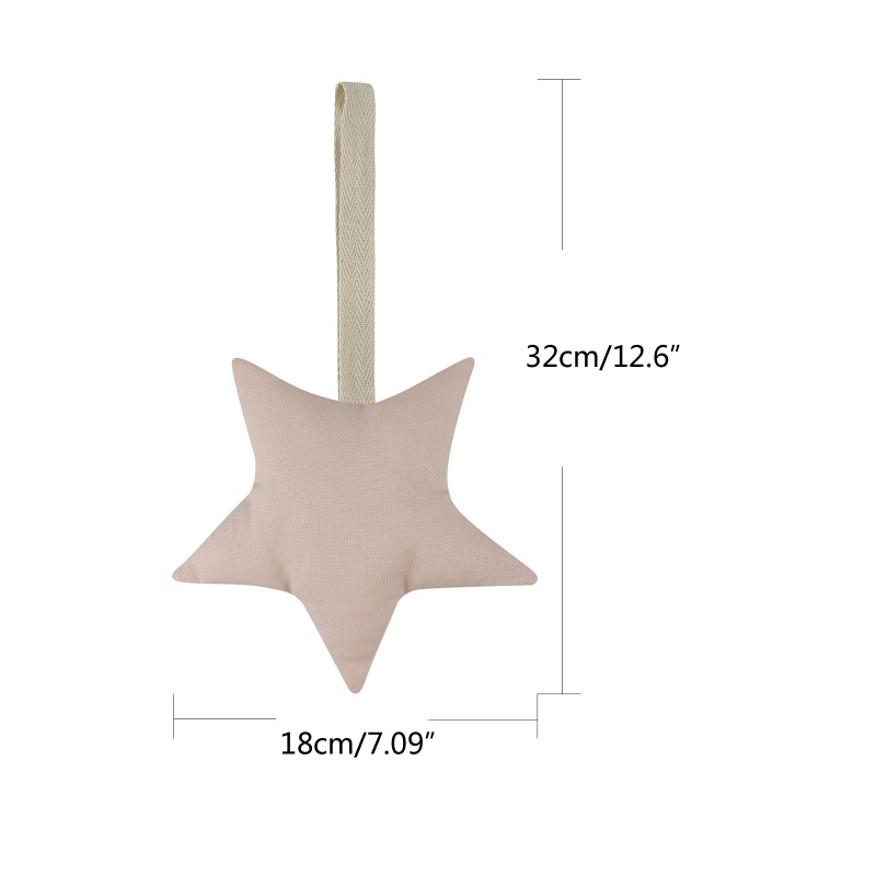 Dây Kẹp Núm Vú Giả Hình Ngôi Sao Chất Liệu Cotton Mềm Mại Trang Trí Cho Bé