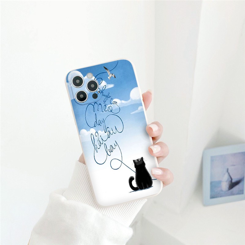 Ốp lưng iphone &quot;Chuyện con mèo dạy hải âu bay&quot; viết cho thiếu nhi ốp iphone X 11promax 8plus 13Pro 12Pro 7plus