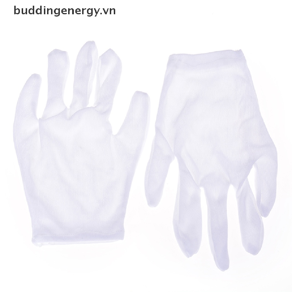 1 Đôi Găng Tay Trắng Vải Cotton Dùng Để Biểu Diễn Ảo Thuật Dịp Halloween