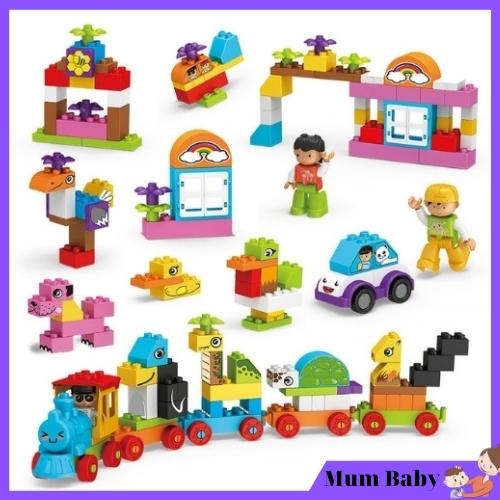 Bộ đồ chơi Lego cỡ lớn, xếp hình, ghép hình, lắp ráp, lắp ghép cho bé trai và bé gái 2 3 4 5 6 7 tuổi. Đồ chơi trẻ em