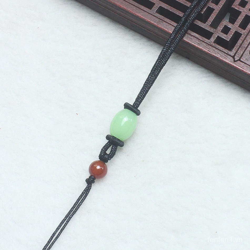 Vòng cổ mặt đá ngọc bích đơn giản thời trang mới cho nam và nữ