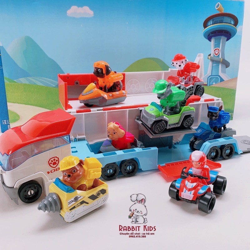 ⚡️NEW⚡️Bộ Đồ Chơi Xe Chở Chó Cứu Hộ-PAW PATROL Xe Tải Chó Cứu Hộ