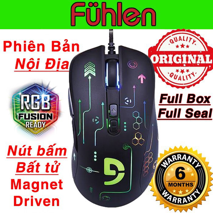 [Mã ELCLJUN giảm 7% đơn 500K] Chuột gaming Fuhlen G90s CO300s - Chuột chơi game giá rẻ Fuhlen CO300s