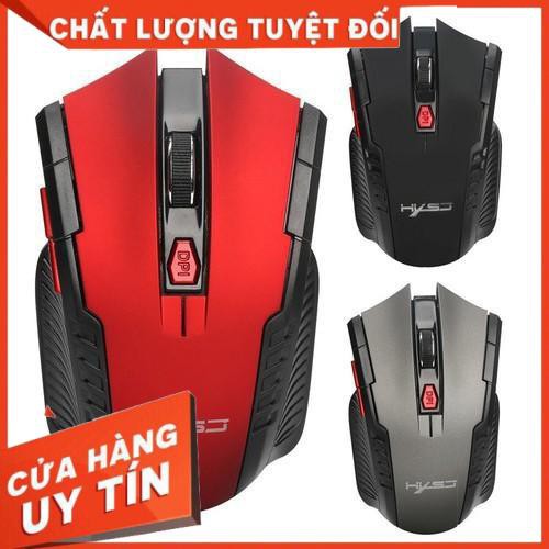 Chuột Máy Tính, Chuột không dây HKSJ kết nối USB Chạy Mượt-Thiết Kế Nhỏ Gọn-Tiện Lợi- Chất Liệu Nhựa ABS Chịu Va Đập