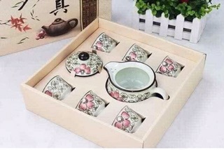 Bộ ấm chén hoa đào