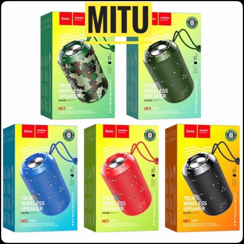 Loa Bluetooth Hoco HC1 Trendy sound BT V5.0, chống nước IPX5 - CHÍNH HÃNG