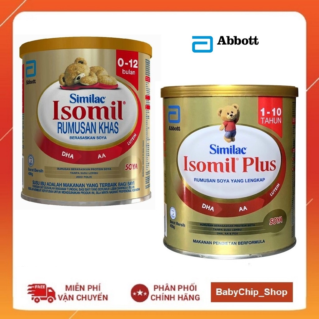 Sữa similac Isomil - Isomil Plus 400g dành cho trẻ dị ứng đạm