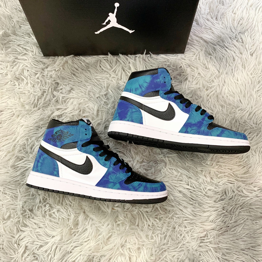 Giày Thể Thao, Giày Sneaker JD1 Xanh Loang Cổ Cao Nam Nữ | BigBuy360 - bigbuy360.vn