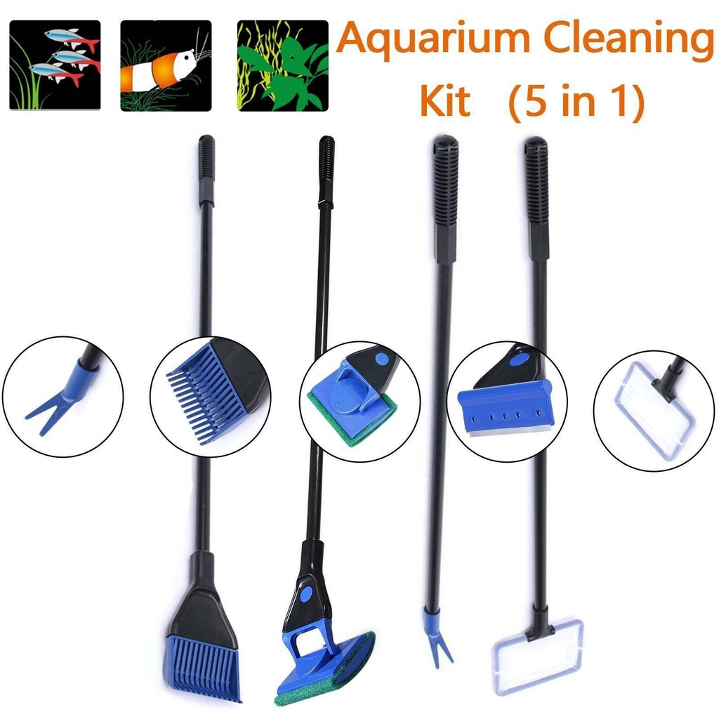 Bộ Dụng Cụ Vệ Sinh Bể Cá 5 Trong 1 Tiện Dụng