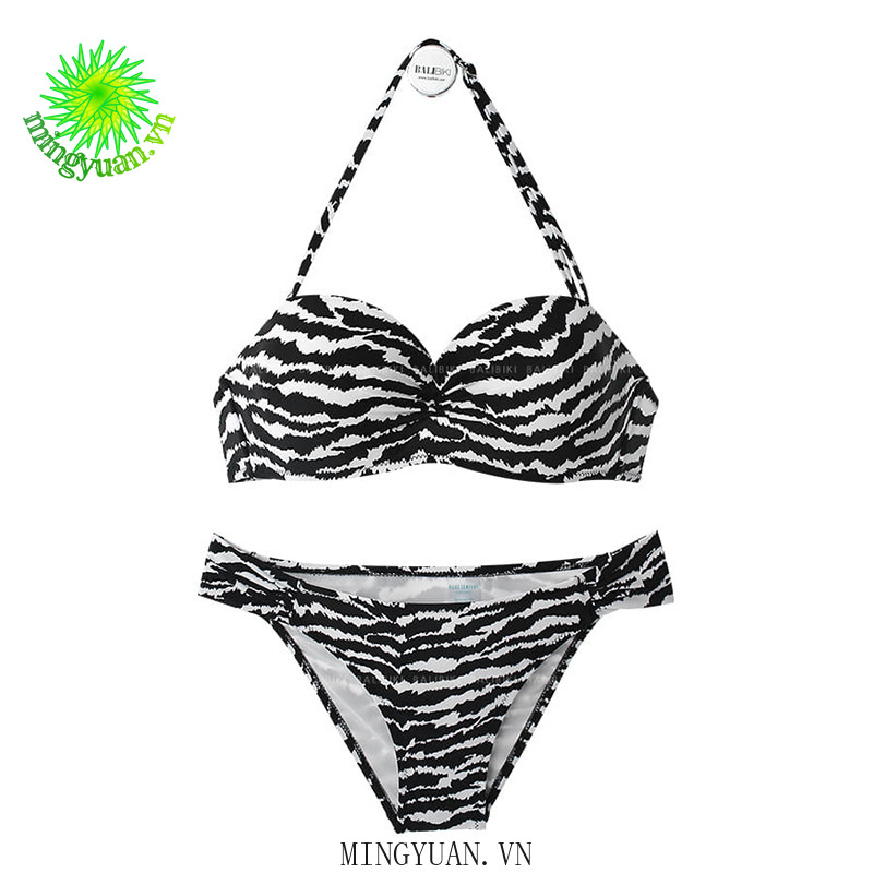 Bikini Nữ Cạp Cao Kẻ Sọc Thời Trang 2021