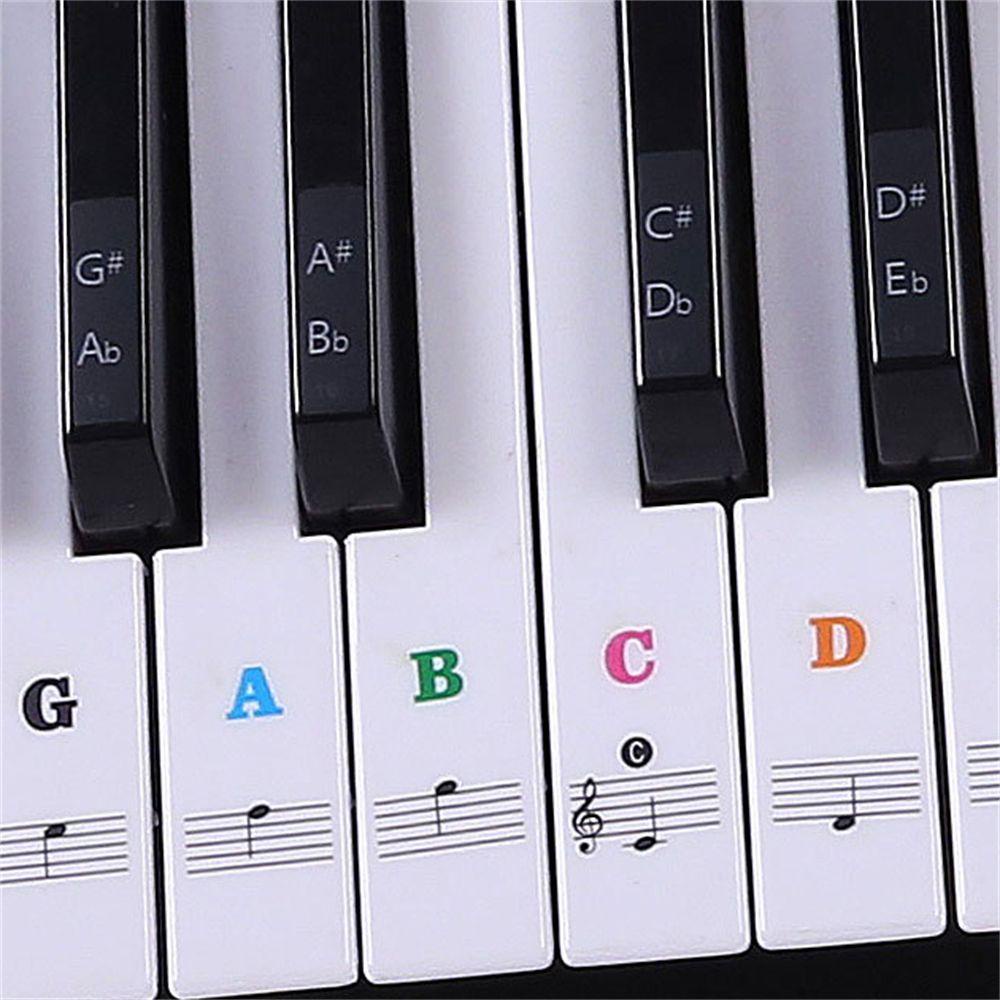 Miếng Dán Trang Trí Bàn Phím Đàn Piano Điện Tử 88 / 61 / 54 / 49 Phím Màu Trắng
