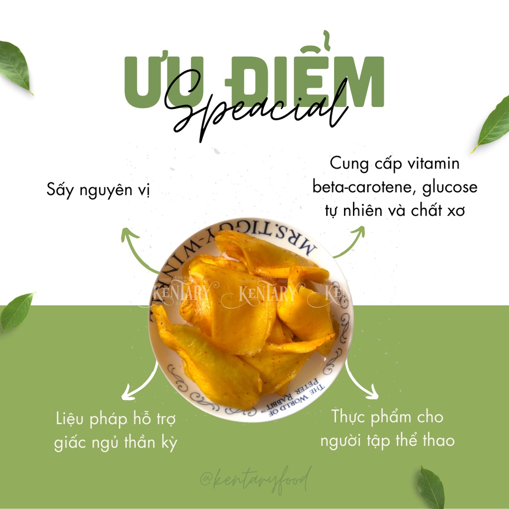 Xoài Lắc Sấy Lạnh Kentary - Giảm Cân - Vị Chua Cay Mặn Ngọt - Túi 200g