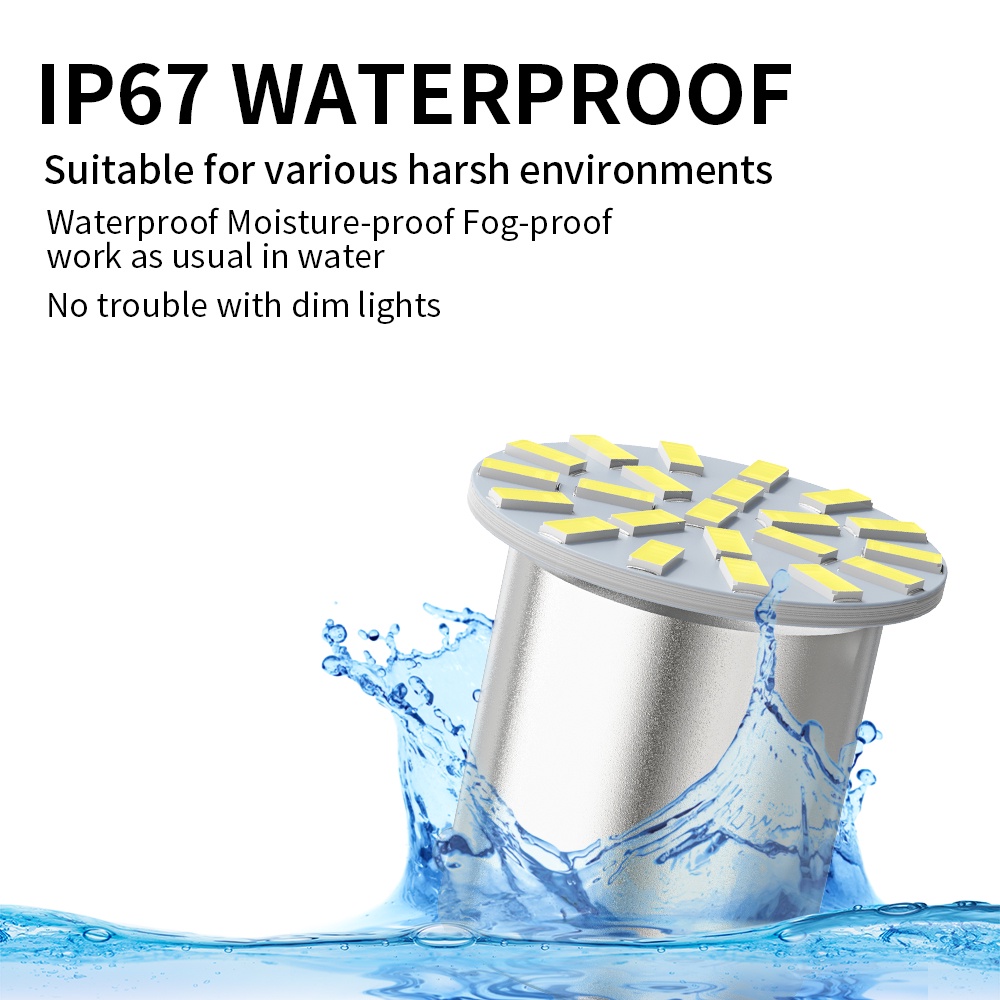 Bộ 2 Đèn led Tín Hiệu DC12V 1156 1157 3014 22smd Siêu Sáng Chuyên Dụng Cho Xe Hơi / Xe Máy