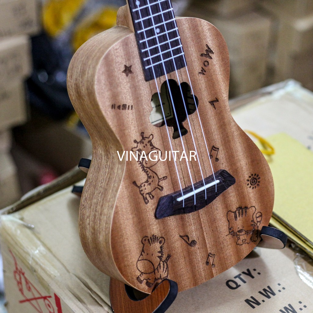 (Sập giá) Đàn Ukulele Tenor concert BWS Music 26 inch 23inch không viền Full gỗ hồng đào bắc phi