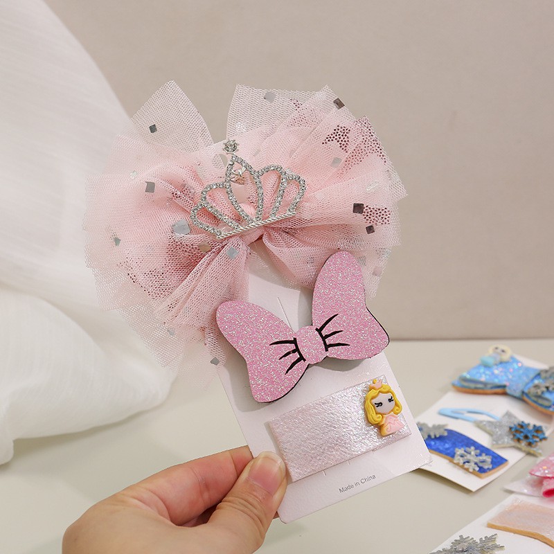 Dây Buộc Tóc Đính Nơ Xinh Xắn Dễ Thương Cho Bé Gái