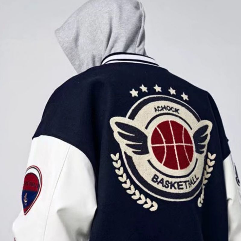 Áo khoác bóng chày màu navy