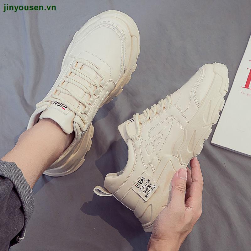 Giày thể thao vải canvas độn đế tăng chiều cao phong cách mùa hè thời trang năng động cho nam