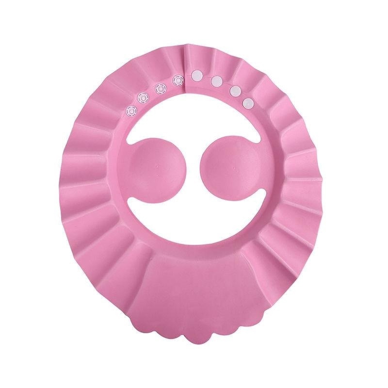 Adjustable Baby Shampoo Bath Bathing Shower Cap Hat With Ear Wash Hair Shield
