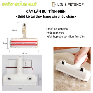 [TẶNG QUÀ] Cây Lăn Lông Từ Tính Tĩnh Điện Tai Thỏ (chính hãng)