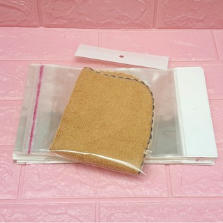 100g (~40cái) Túi Opp dán mép (Treo) 15x18cm (+ 4cm + 4cm) - Túi ni lông băng keo dán miệng - Bao nilon dán miệng
