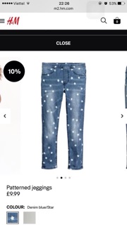 Quần legging jean H&M