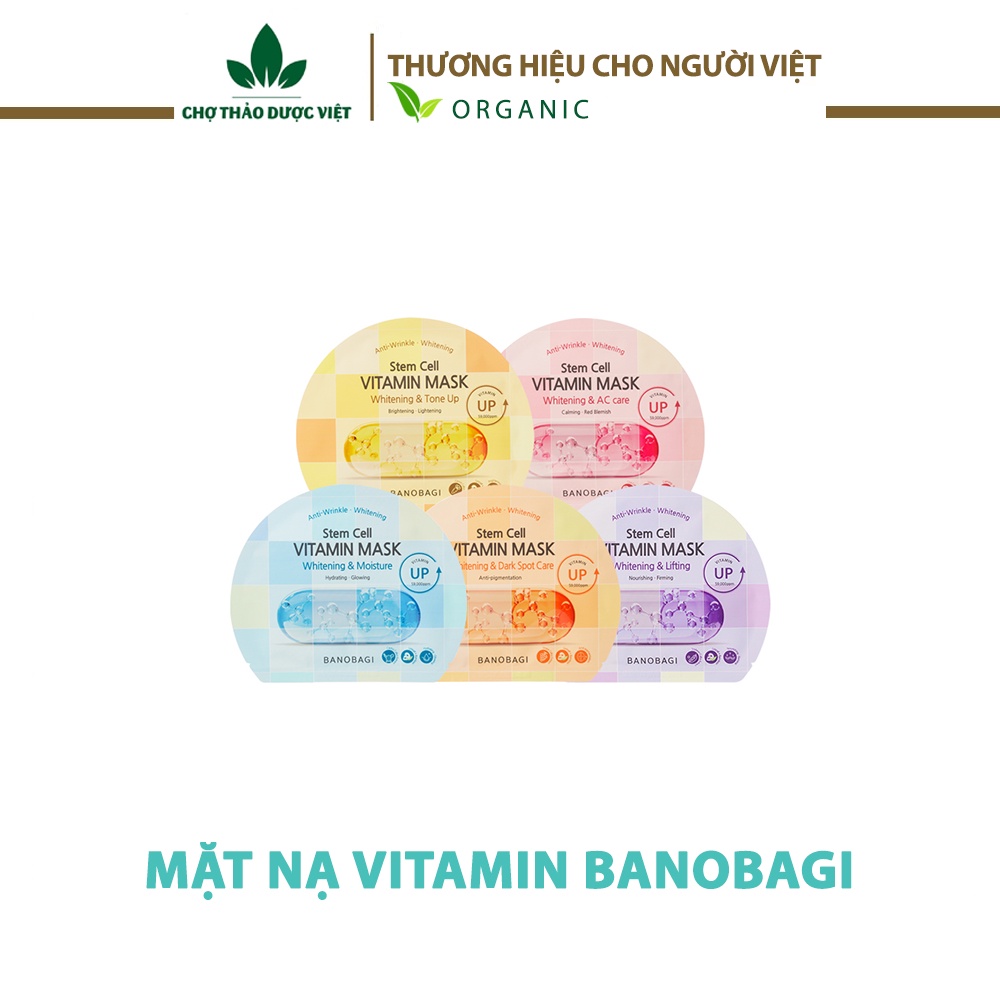 Mặt nạ vitamin Banobagi ( Mặt nạ giấy dưỡng ẩm, trắng da, mờ nám) - Chợ Thảo Dược Việt