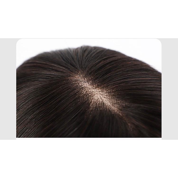 H6060 TÓC BỘ NGUYÊN ĐẦU TÓC THẬT 2 MÁI CÚP DÀI 30CM