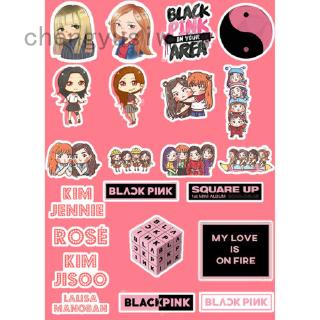 54 Miếng Dán Trang Trí Laptop/Điện Thoại/Va Li Hình Kpop Blackpink Bằng PVC