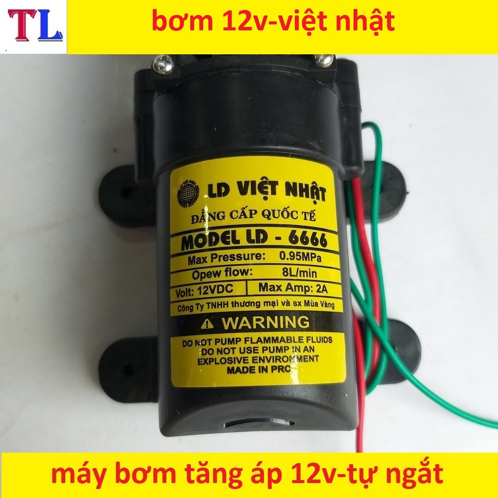 bơm phun sương 12v - bơm tăng áp