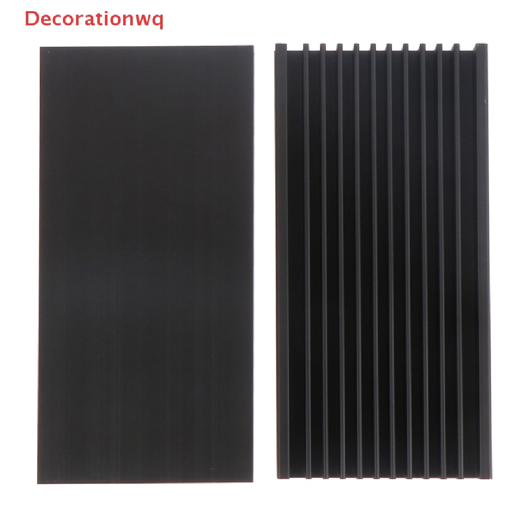 Decorationwq 1Pc Aluminum Heatsink Cooler 50*100*12.7mm LED IC Fan Power Amplifier Radiator new