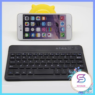💎BH 6 THÁNG💎 Bàn Phím Không Dây Cho Điện Thoại, Laptop Mỏng Nhẹ, Kết Nối Bluetooth, Sử Dụng 7-8h Liên Tục
