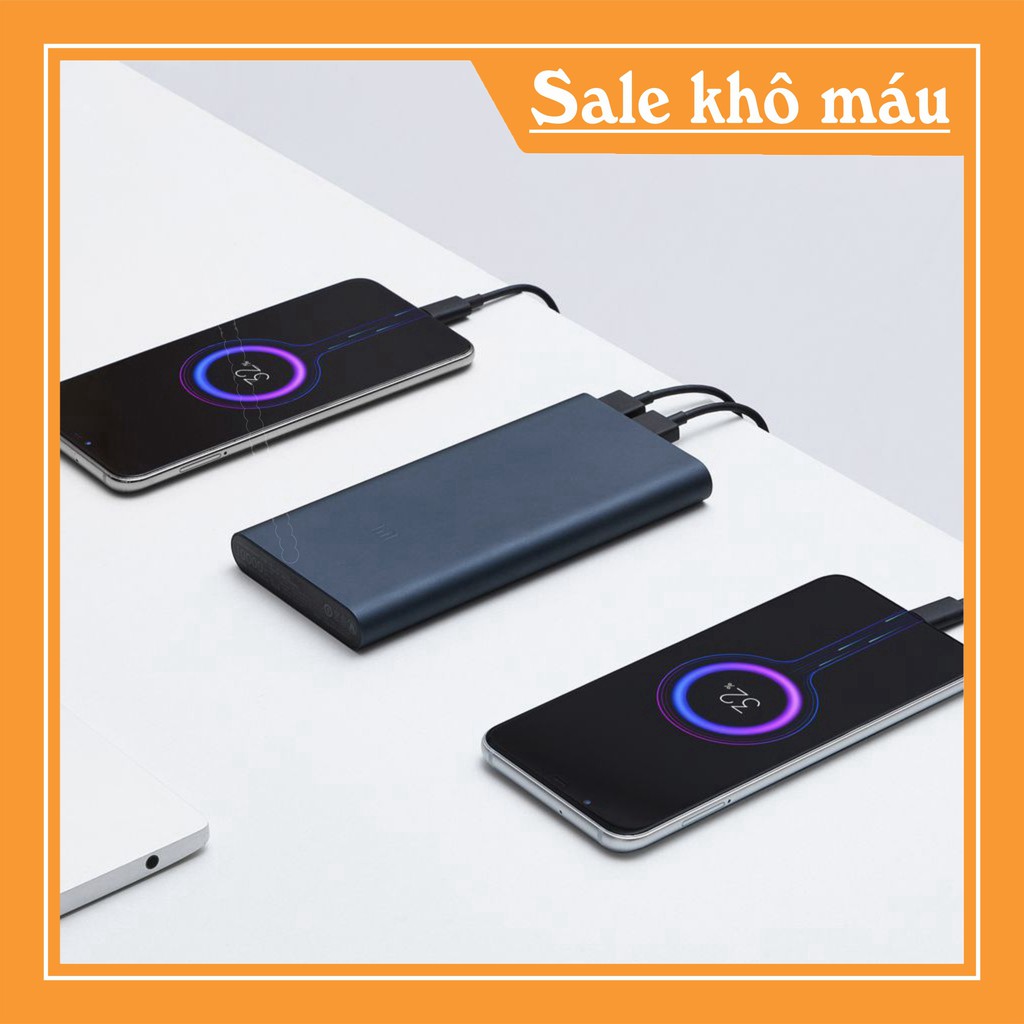 Pin sạc dự phòng Xiaomi Mi Gen 3 10000 mAh 18W - Hỗ trợ sạc nhanh (Đen, Bạc) - Hàng chính hãng - Bảo hành 6 tháng