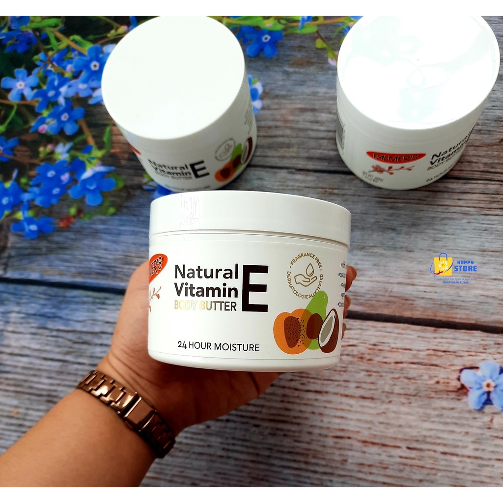- KEM DƯỠNG THỂ TRẮNG DA  VITAMIN E BODY BUTTER HIỆU PALMERS NATURAL 200GR