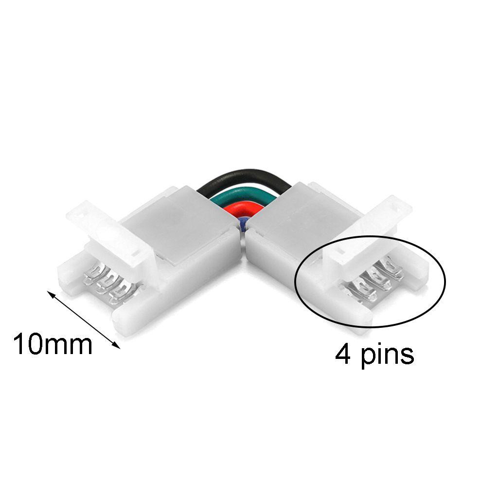 Đầu Nối Dây Đèn Led 90-180 Độ Rộng 10mm Chuyên Dụng Cho 5050 RGB