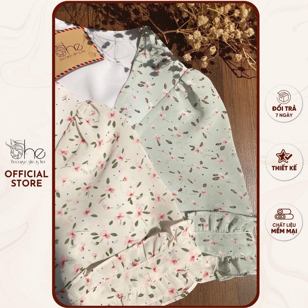 Jumpsuit nữ lụa sọc vằn She, áo liền quần thiết kế tay ngắn sang trọng SJX03