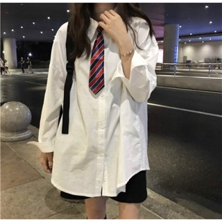 Áo sơ mi kèm cà vạt nữ sinh