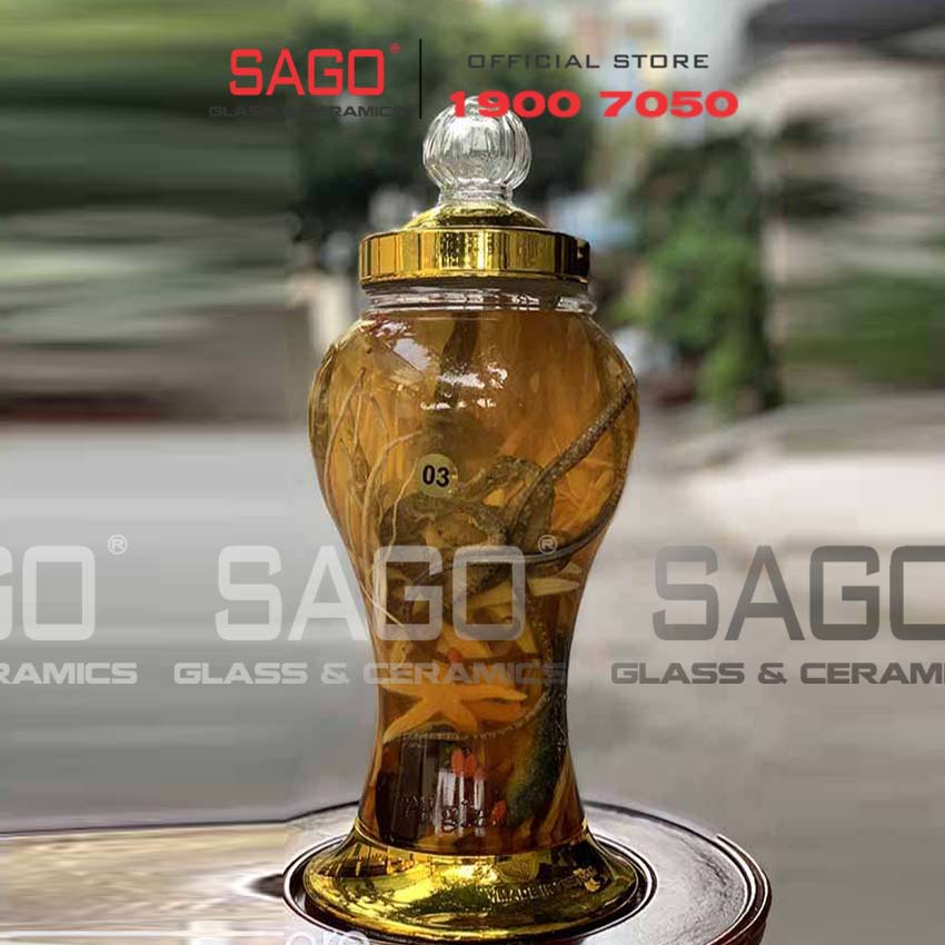 Bình Thủy Tinh Ngâm Sâm Phú Hòa 5 Lít | Thủy tinh Cao Cấp , Sản Xuất Việt Nam