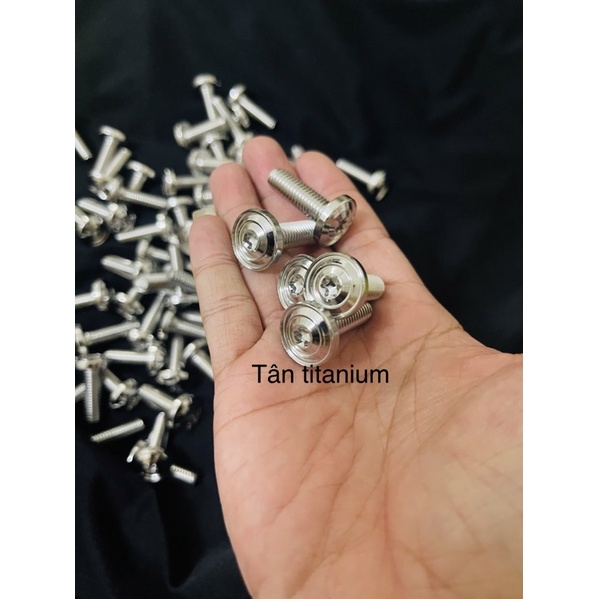 Ốc đĩa inox 8li25 đầu xoắn v2 thái cực đẹp và hot trên thị trường