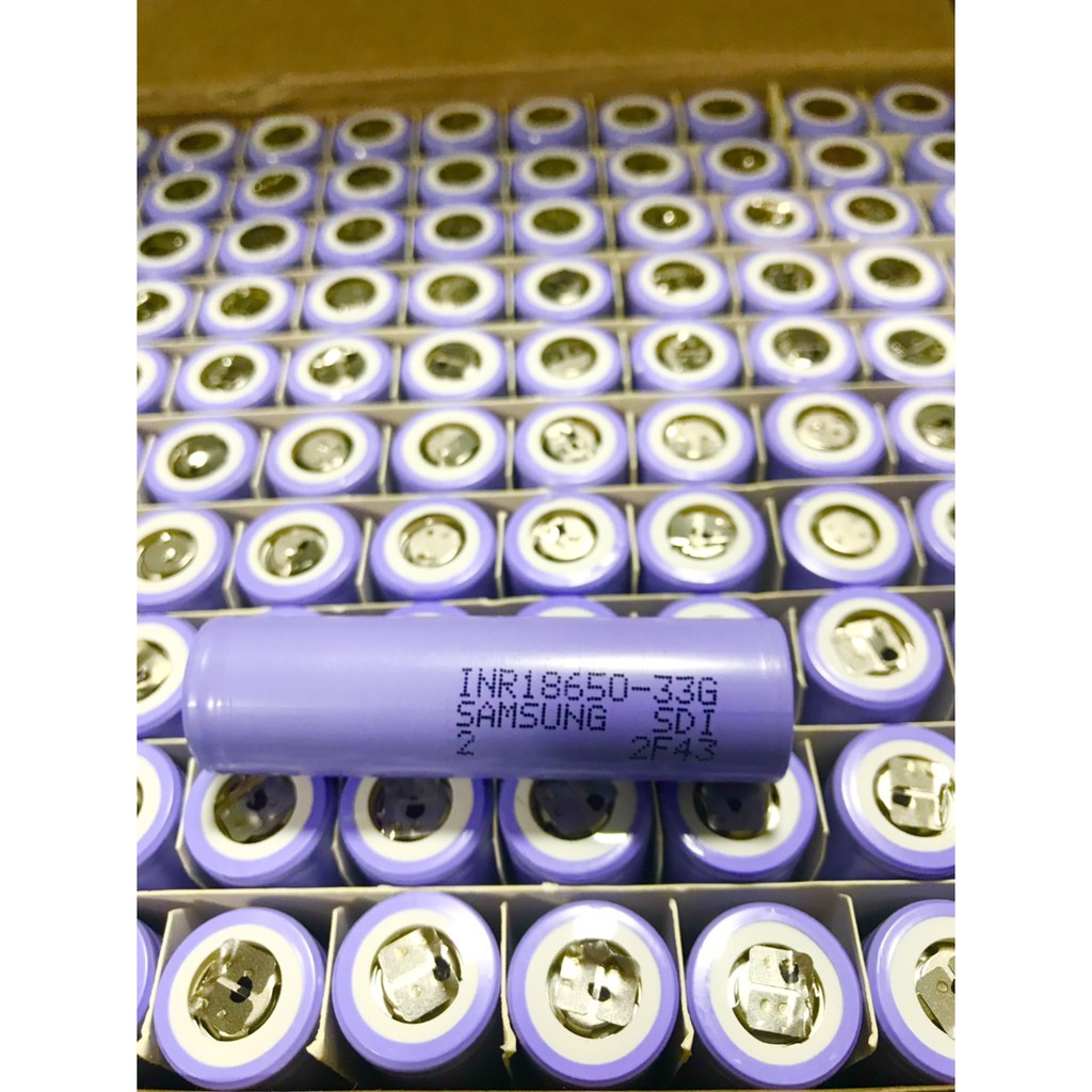 Pin 18650 Samsung INR18650 -33G dung lượng 3300mah xả 10A tháo mạch