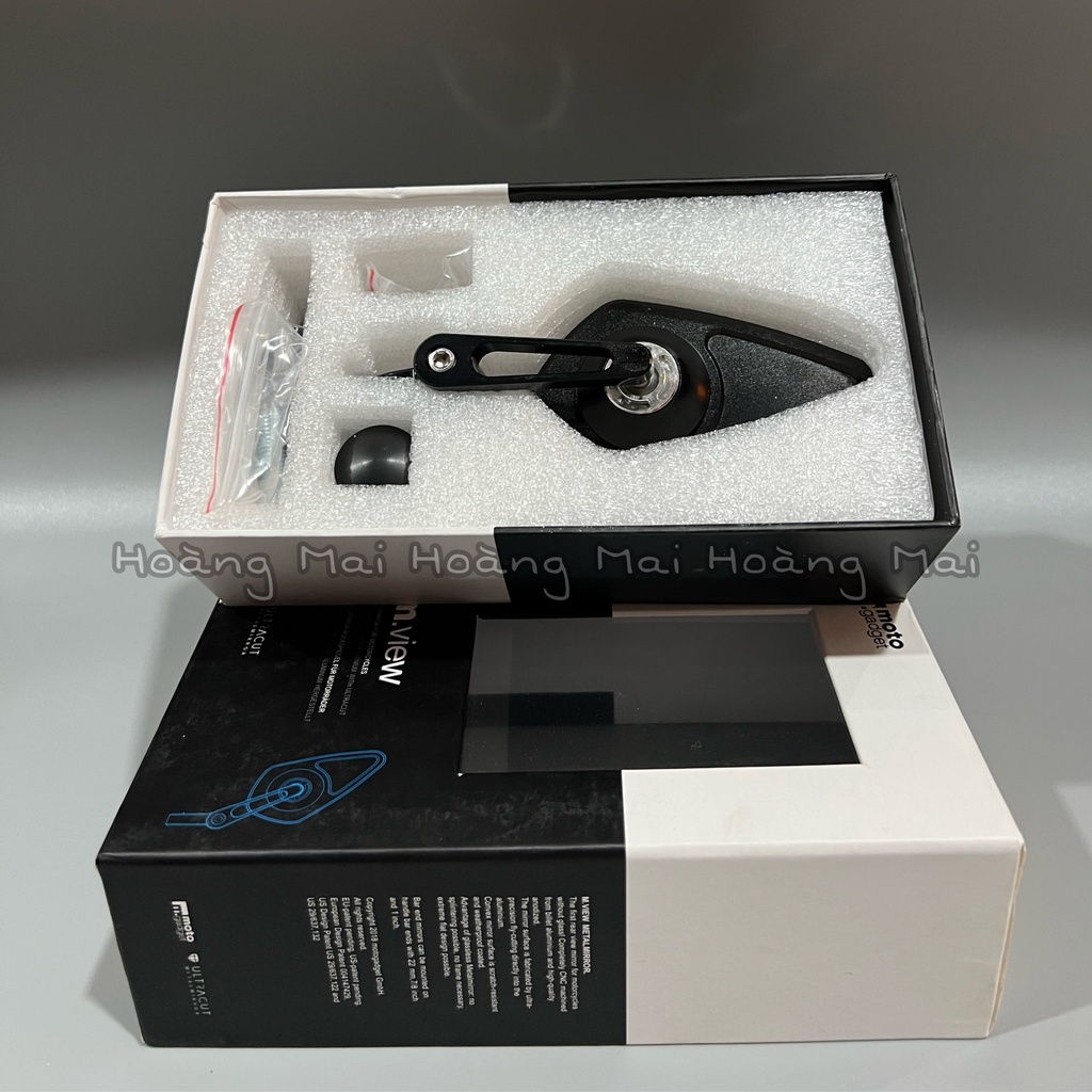Gương, kiếng chiếu hậu M.view moto gadget mẫu tròn hoặc chiếc lá chống chói hàng xịn cho các loại xe máy