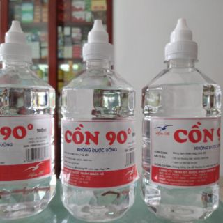 Cồn Y Tế Ethanol 70 độ  - cồn 90 độ chai 500ml dùng khử khuẩn, rửa tay, làm chất đốt