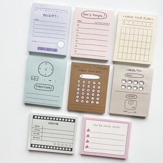 Giấy note cute tracker, playlist🎵 , movie 🎞