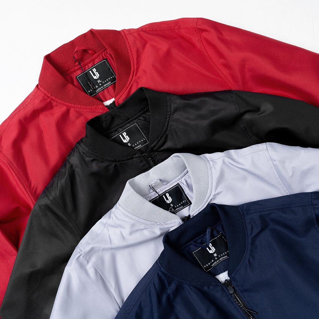 Áo bomber gió lót lông cừu mẫu mới 2020, áo khoác dù chống nước LKDenim hàng độc quyền